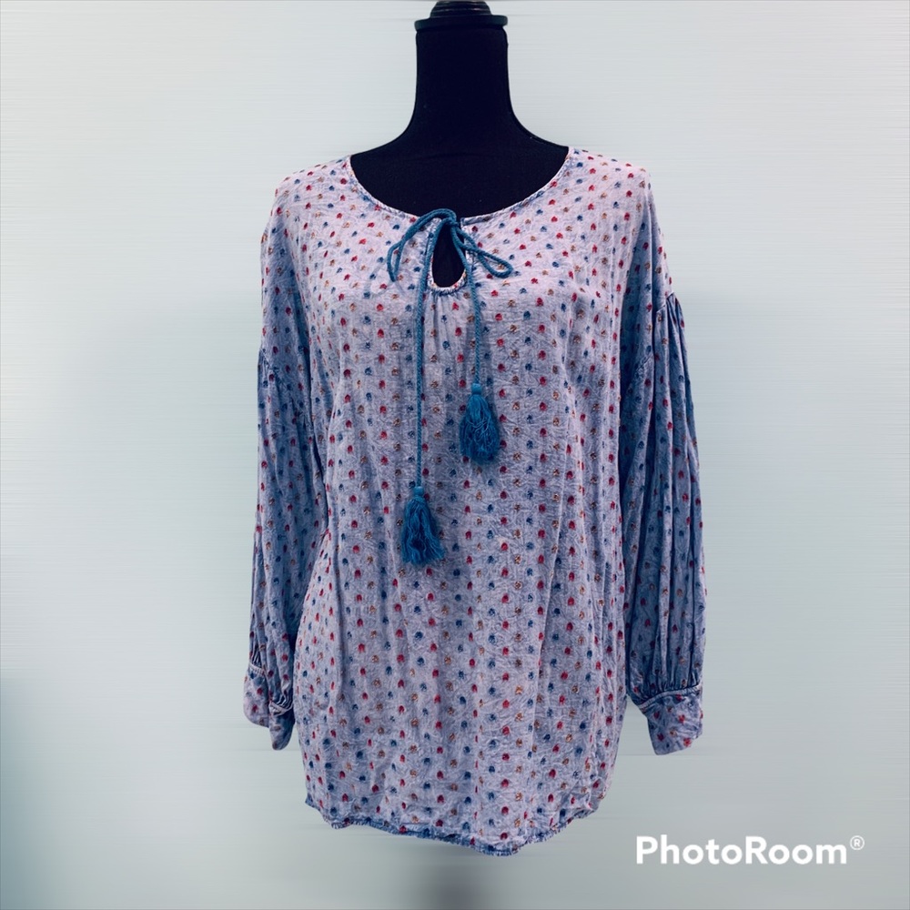 🌷3 for $15 EUC Sinuous boho peasant blouse